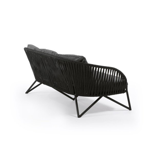 Branzie fekete kerti kanapé - Kave Home-image-4