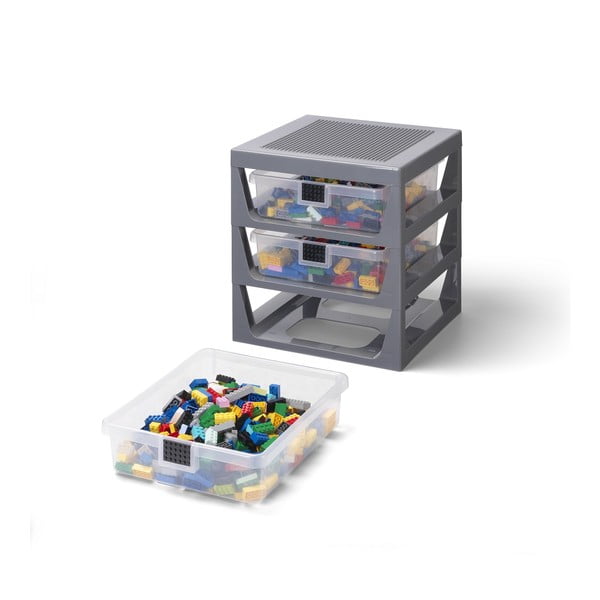 Storage szürke rendszerező 3 fiókkal - LEGO®-image-2
