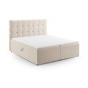Bézs boxspring ágy tárolóhellyel 180x200 cm Bali – Cosmopolitan Design