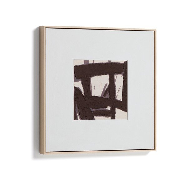 Kézzel festett keretezett-vászon kép 60x60 cm Arilan – Kave Home-image-2