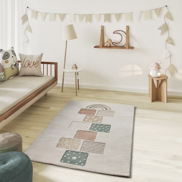 Bézs gyerek játszószőnyeg 120x170 cm Clown – Universal-image-1