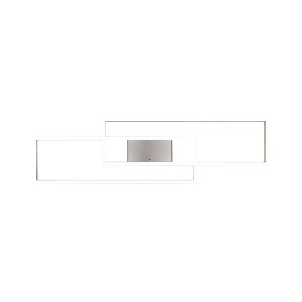 Ezüstszínű dimmelhető LED mennyezeti lámpa távirányítóval 28x100 cm Albany – Trio-image-4