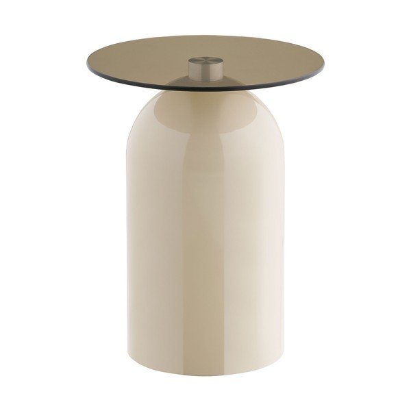 Kerek tárolóasztal üveg asztallappal ø 40 cm Ravello – House Nordic-image-2