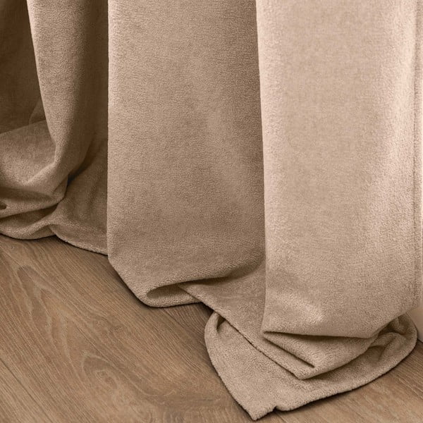 Világosbarna buklé függöny 140x260 cm Winona – douceur d'intérieur-image-4