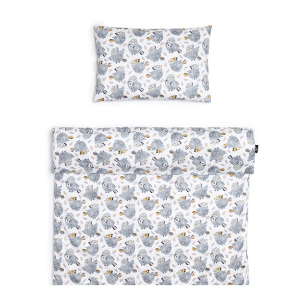 Pamut gyerek ágyneműhuzat kiságyba 135x100 cm Owl Princess - ESECO-image-1