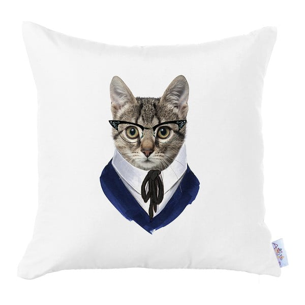 Business Cat párnahuzat, 43 x 43 cm - Mike & Co. NEW YORK