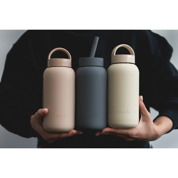 Világosbarna utazó ivópalack 500 ml Desert Rose – Muuki-image-3