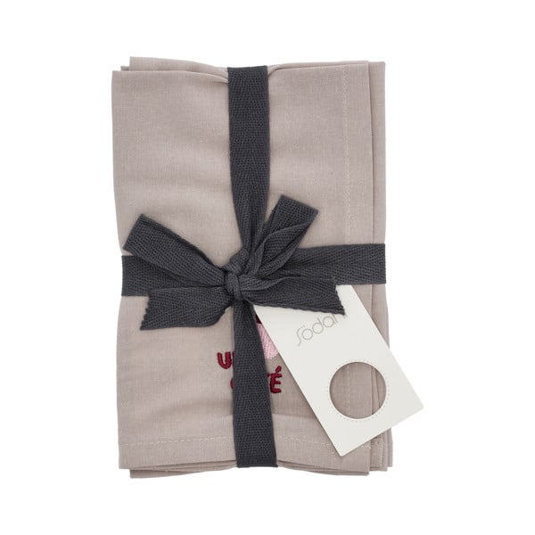 Textil szalvéta szett 2 db-os 40x40 cm Bistro – Södahl-image-2