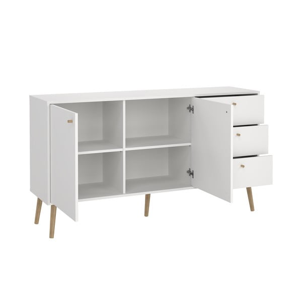 Fehér alacsony komód 149x82 cm Bodo – Tvilum-image-3