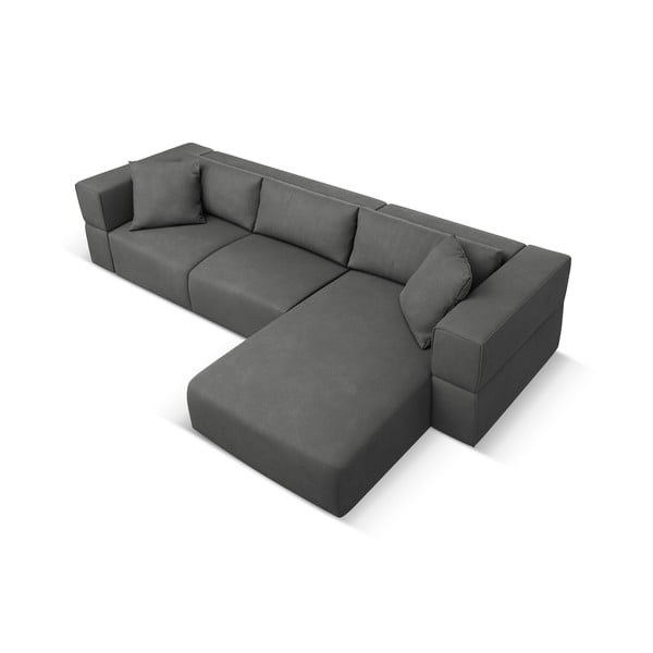 Sötétszürke sarokkanapé (jobb oldali) Esther – Milo Casa-image-3