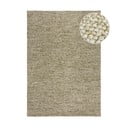 Khaki kézi szövésű gyapjúkeverék szőnyeg 80x150 cm Minerals – Flair Rugs