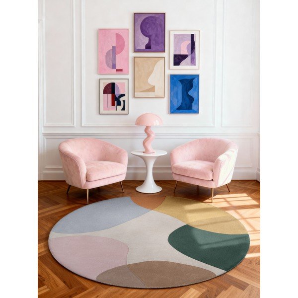 Kézi szövésű gyapjú kerek szőnyeg ø 200 cm Hackney Clarissa – Ted Baker-image-1