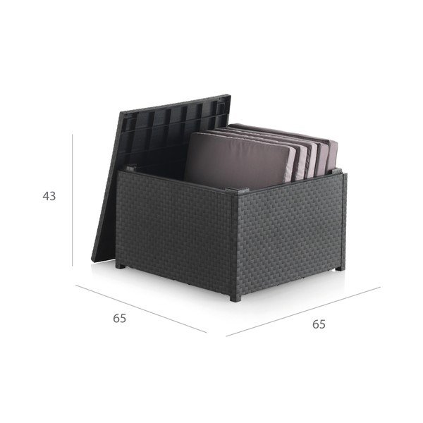 Műrattan kerti dohányzóasztal 56x56 cm – Juinsa-image-4