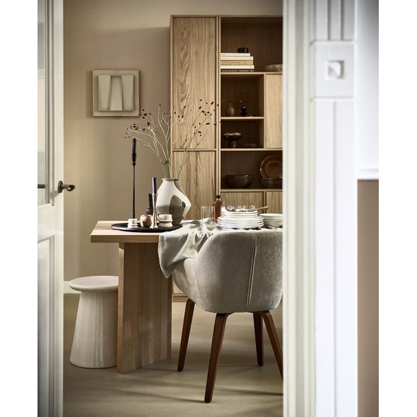 Natúr színű moduláris könyvespolc tölgyfa dekorral 217x243 cm Modulair – vtwonen-image-4