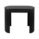 Fekete fém konzolasztal 40x100 cm Estriado  – Leitmotiv