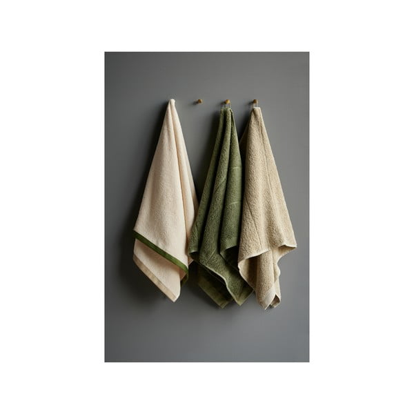 Világoszöld frottír pamut törölköző 50x100 cm Line – Södahl-image-1