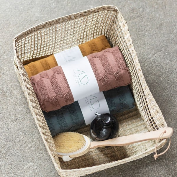 Sötétzöld fürdőszobai kilépő 50x80 cm Geo – Mette Ditmer Denmark-image-3