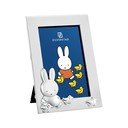 Ezüstszínű fém álló képkeret 7x10 cm Miffy – Zilverstad
