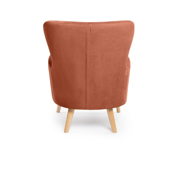 Téglavörös füles fotel Noemye – Bonami Selection-image-4