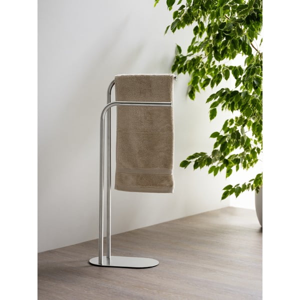 Matt ezüstszínű rozsdamentes acél törölközőtartó állvány Levante – Wenko-image-1