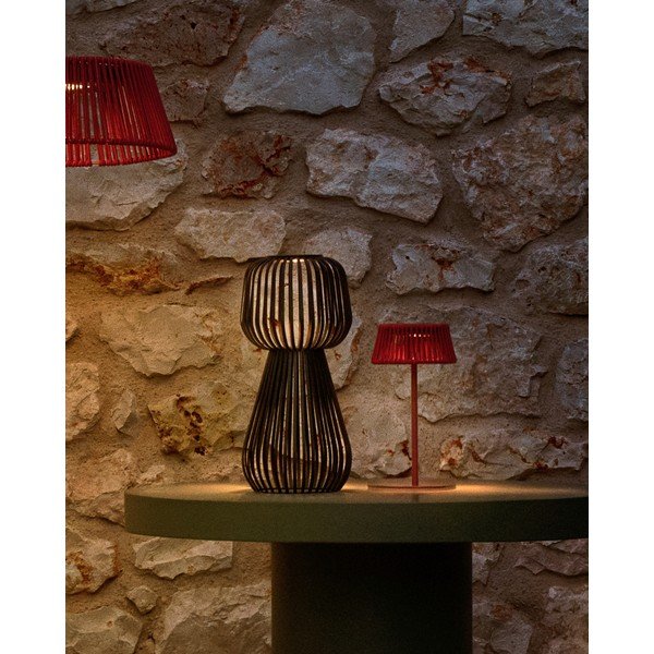 Napelemes LED asztali dimmelhető kültéri lámpa (magasság 42 cm) Reiba – Kave Home-image-1