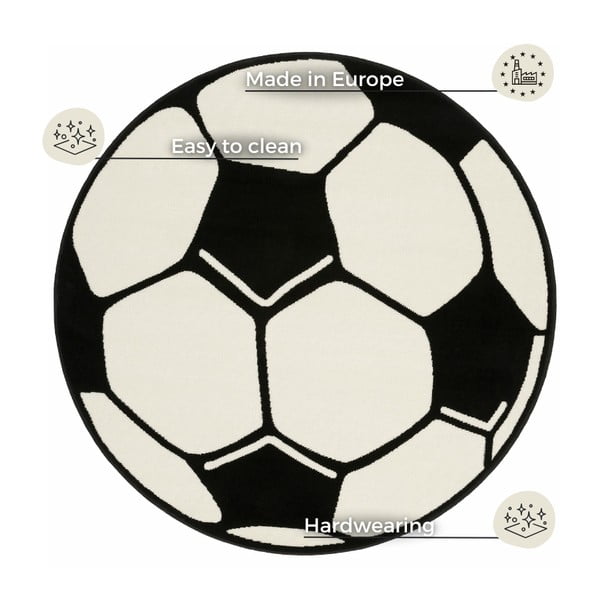 Football gyerekszőnyeg, ⌀ 150 cm - Hanse Home-image-3