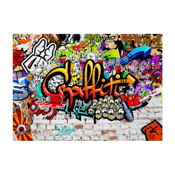 Colourful Graffiti nagyméretű tapéta 350 x 245 cm - Bimago