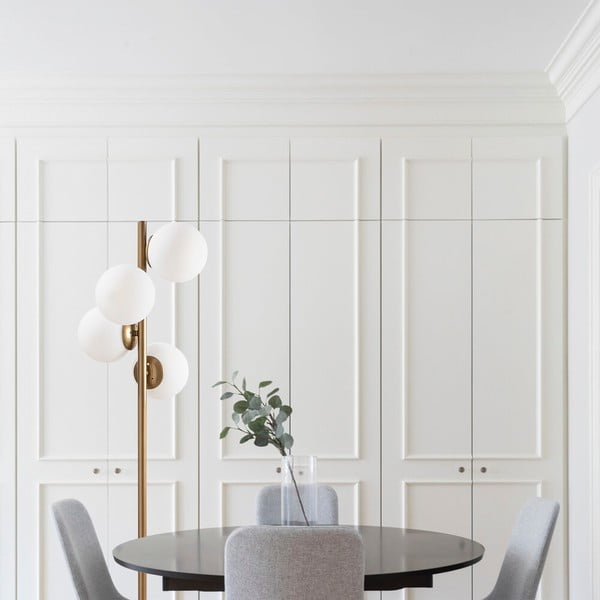 Fekete-aranyszínű állólámpa üveg búrával (magasság 130 cm) Faze – Opviq lights-image-3