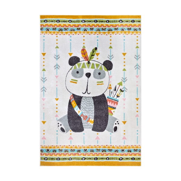 Krémszínű gyerek szőnyeg 160x235 cm Panda – Hanse Home
