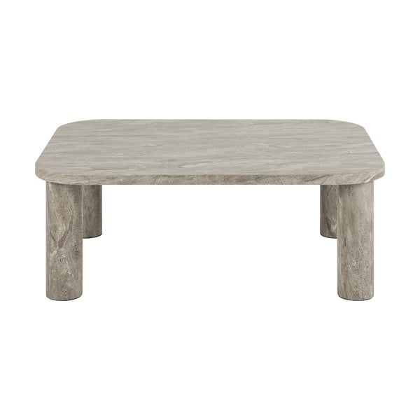 Világosszürke dohányzóasztal márvány dekorral 75x100 cm Solano – Actona-image-3