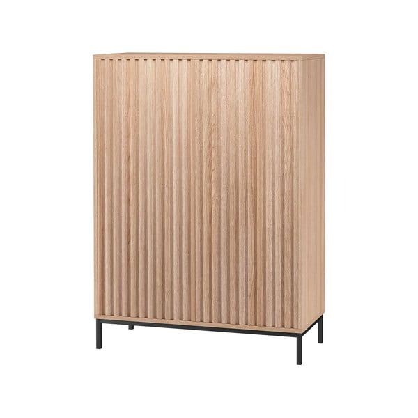 Natúr színű szekrény tölgyfa dekorral 80x110 cm Celine - Støraa-image-1