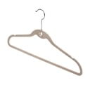 Velvet 3 db bézs nadrágtartós vállfa bevágással - Domopak