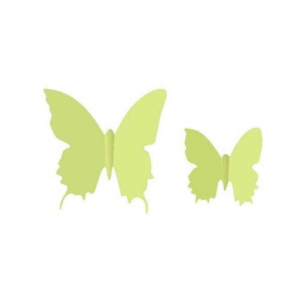 Butterflies sötétben világító 3D hatású 12 darabos falmatrica szett - Ambiance-image-2