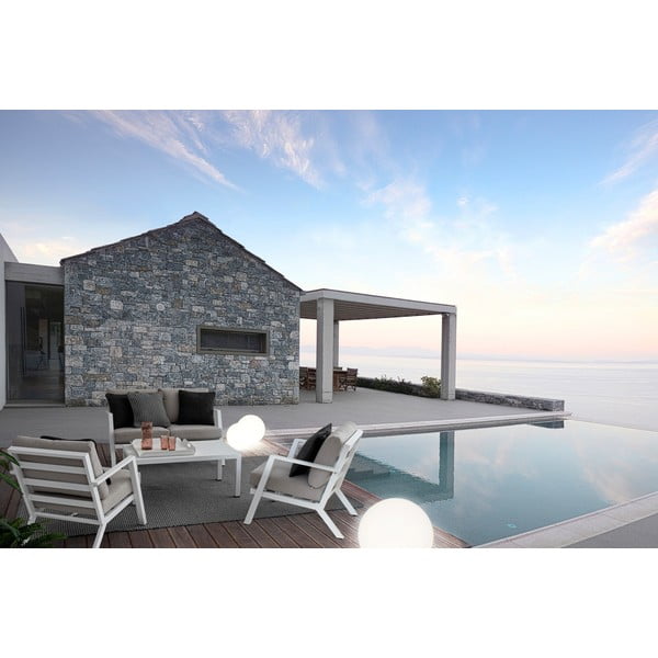 Fehér alumínium négyszemélyes kerti lounge szett Harley   – Bizzotto-image-1