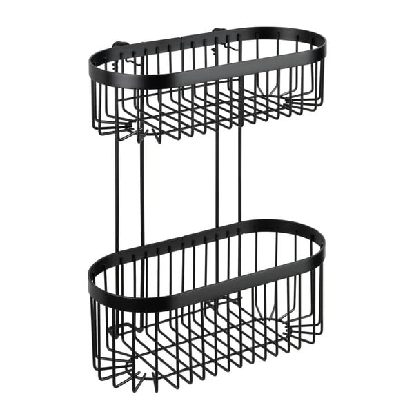 Classic Plus 2 Tier fekete fali kosár - Wenko-image-2