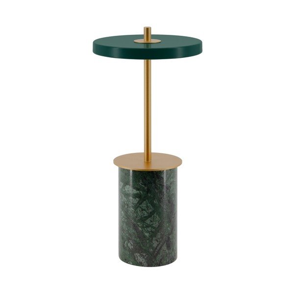 Zöld márvány LED dimmelhető asztali lámpa fém búrával (magasság 25,5 cm) Asteria Move Mini – UMAGE