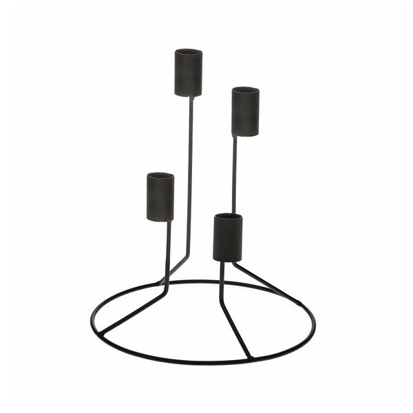 Circle fekete gyertyatartó - Versa-image-1