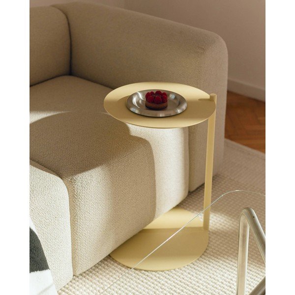 Acél kerek tárolóasztal 41x40 cm Ande – noo.ma-image-1