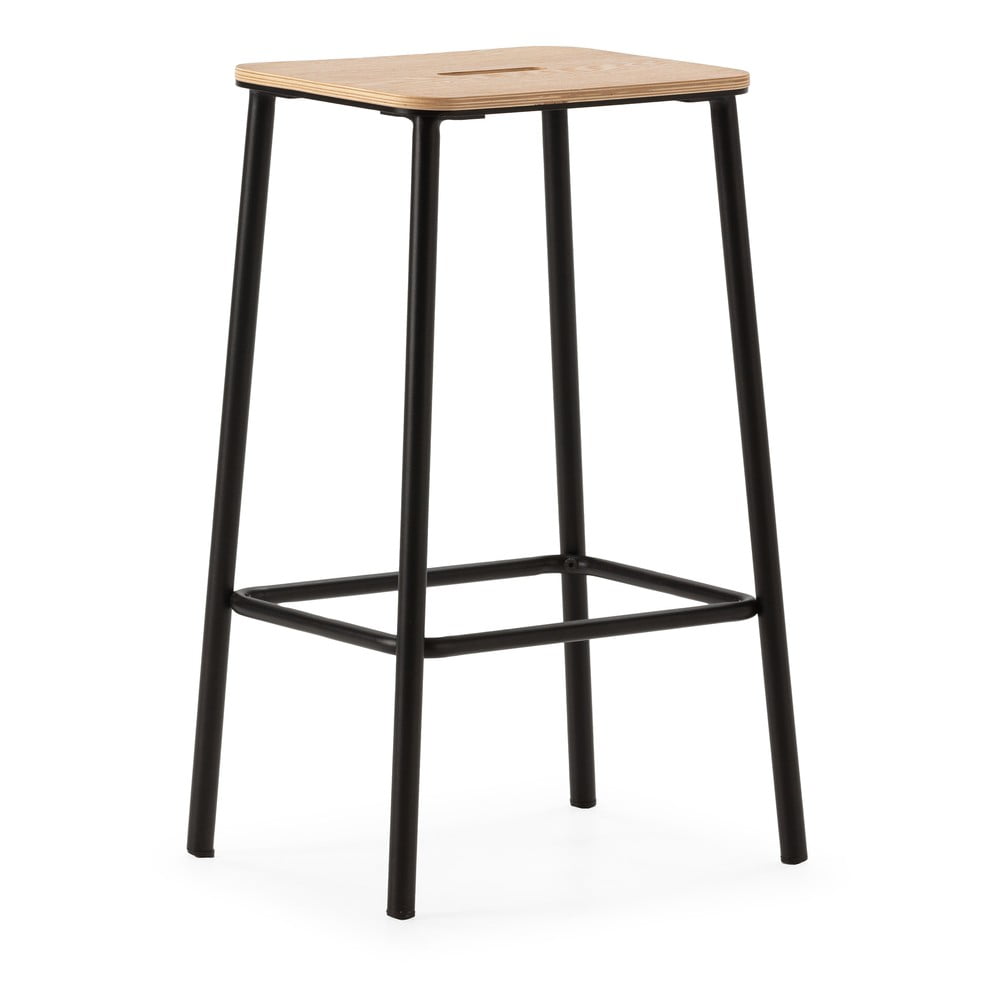 Fekete bárszék szett 2 db-os (ülésmagasság 65 cm) Abba Marckeric