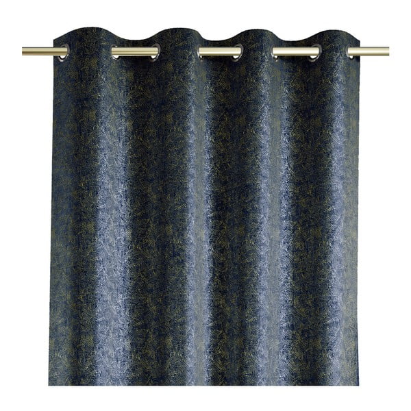 Veras kék függöny bársonyos felülettel, 140 x 250 cm - AmeliaHome