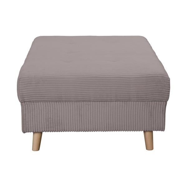 Szürke kordbársony puff Ariella – Ropez-image-3