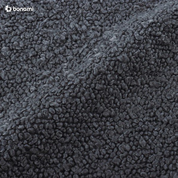 Sötétszürke buklé puff Molino – Micadoni Home-image-3