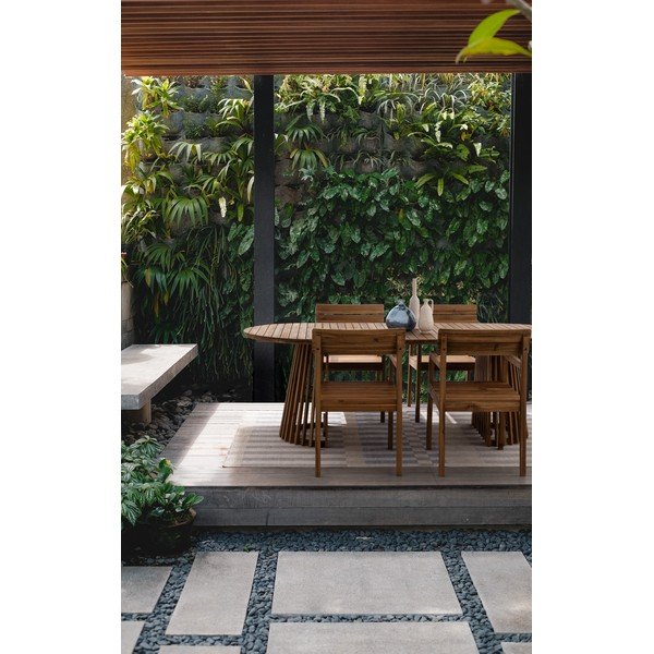 Natúr színű tömörfa kerti szék Rodano – Bizzotto-image-1