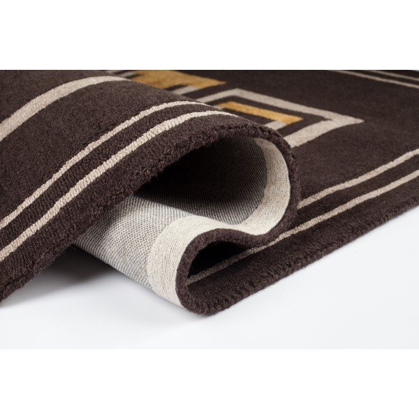 Moderne Lifestyle barna kézzel szőtt szőnyeg, 200 x 290 cm - Flair Rugs-image-4