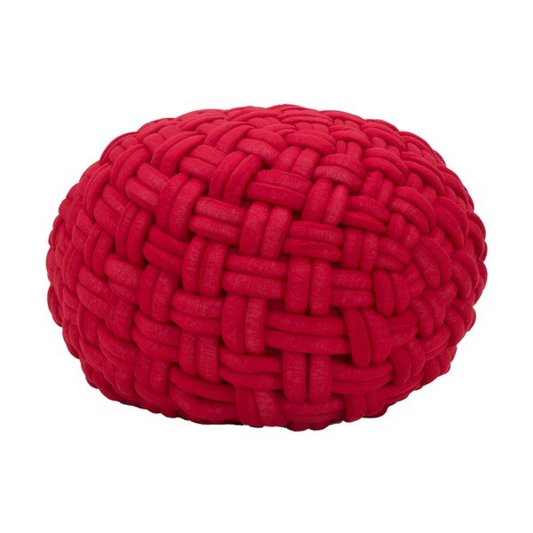 Rope borvörös puff, ø 50 cm - Mauro Ferretti-image-3