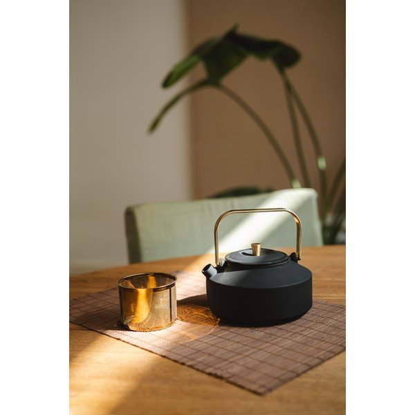 Fekete öntöttvas teáskanna szűrővel 1 l Shangdong – Bredemeijer-image-1