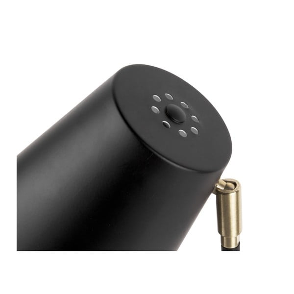 Noble fekete asztali lámpa, aranyszínű részletekkel - Leitmotiv-image-2