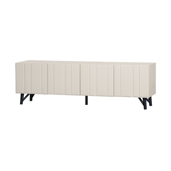 Krémszínű borovi fenyő TV-állvány 181x56 cm Miller – WOOOD-image-2