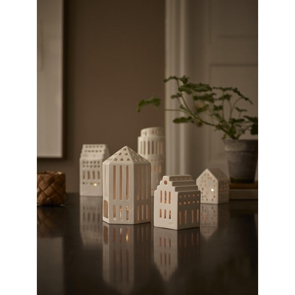 Galleria fehér kerámia lámpás, magasság 18,5 cm - Kähler Design-image-3