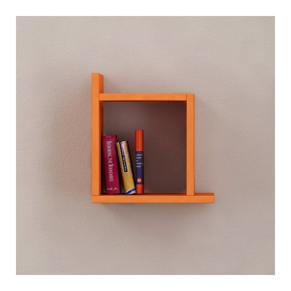 Kutu narancssárga fali polc-image-1